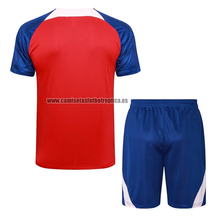 Chandal del Atletico Madrid Manga Corta 2023-24 Rojo - Pantalon Corto
